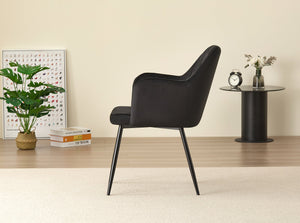 Miami Dining Table with 4 Charlotte Velvet Chairs