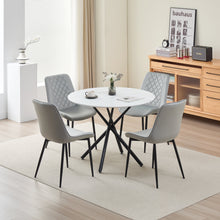 Load image into Gallery viewer, Seattle Dining Table with 4 Amelia Velvet Chairs
