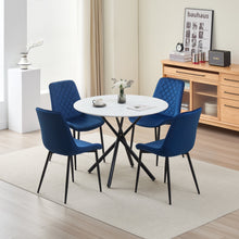 Load image into Gallery viewer, Seattle Dining Table with 4 Amelia Velvet Chairs
