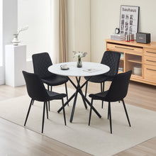 Load image into Gallery viewer, Seattle Dining Table with 4 Amelia Velvet Chairs
