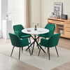 Seattle Dining Table with 4 Charlotte Velvet Chairs