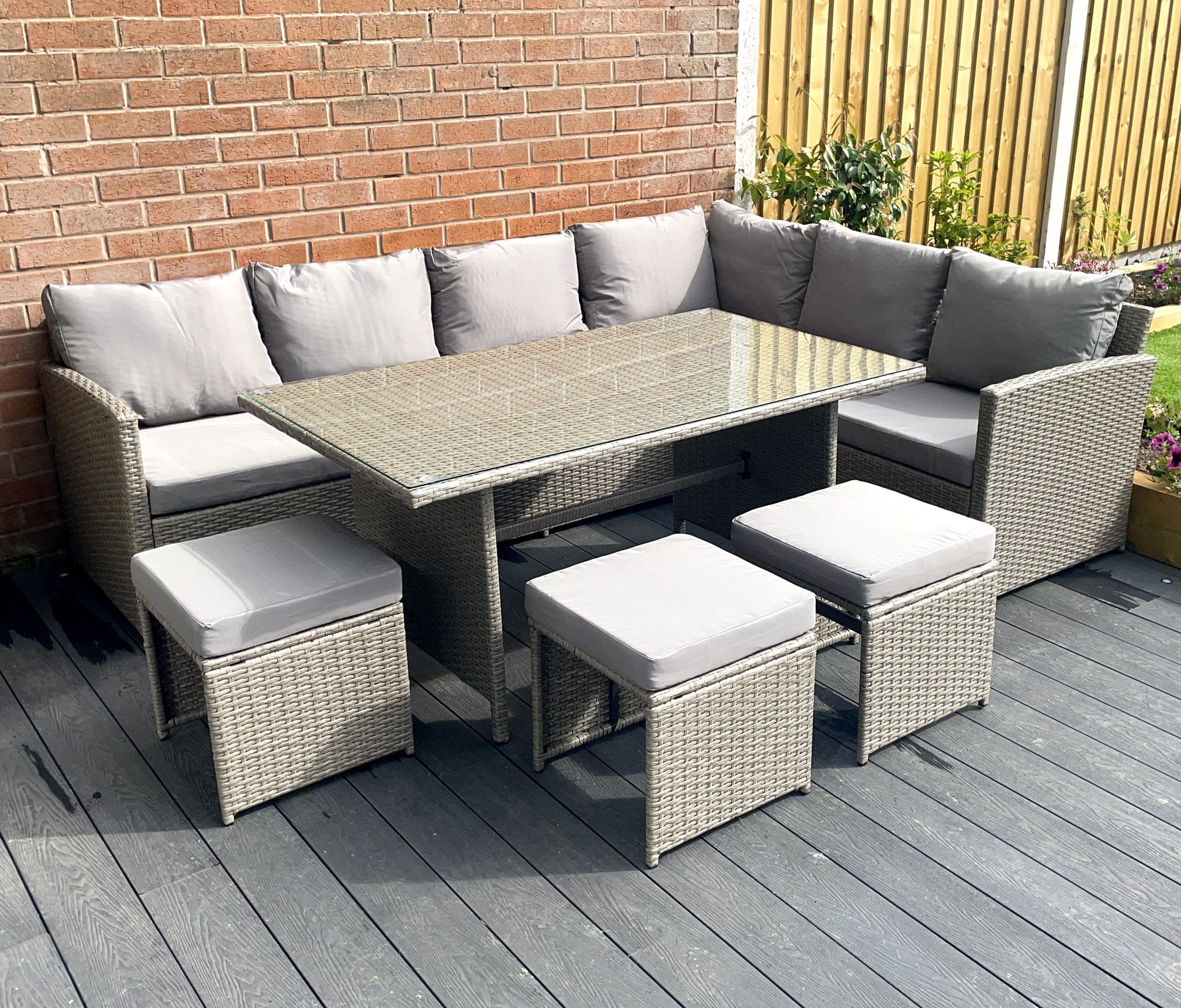 Albany Reclining Outdoor Sofa Albany Rattan Garden Sofa Dining Set