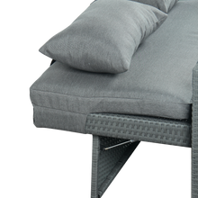 Load image into Gallery viewer, Oasis 2 Seater Garden Patio Outdoor Rattan Furniture Sofa Sun Lounger Daybed

