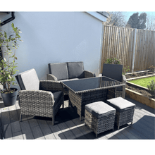 Load image into Gallery viewer, Dorchester 6-Piece Rattan Wicker Relaxed Garden Dining Set
