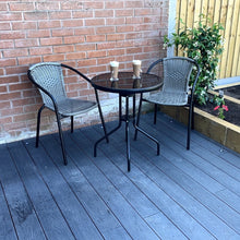 Load image into Gallery viewer, The Bolero 2 Seat Modern Rattan Bistro Set - Grey
