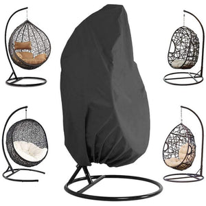 Premium Guard Outdoor Hanging Chair Cover - Large/Black