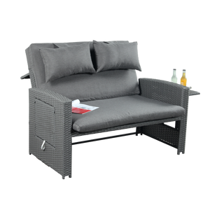 Oasis 2 Seater Garden Patio Outdoor Rattan Furniture Sofa Sun Lounger Daybed