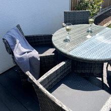 Load image into Gallery viewer, Amazon 5-Piece Rattan Wicker Relaxed Garden Dining Set
