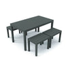 The Timor 4 Seat Dining Set including bench seating