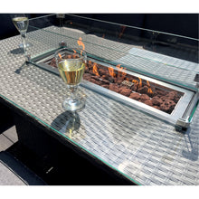Load image into Gallery viewer, The Croft 8 Seat Corner Gas Firepit Rattan Dining Set
