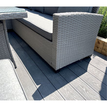 Load image into Gallery viewer, The Croft 8 Seat Corner Gas Firepit Rattan Dining Set
