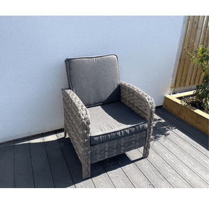 Dorchester 6-Piece Rattan Wicker Relaxed Garden Dining Set