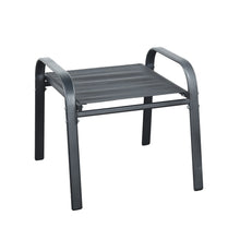 Load image into Gallery viewer, Brooke 5 piece black bistro set with foot stools
