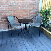 Load image into Gallery viewer, The Bolero 2 Seat Modern Rattan Bistro Set - Grey
