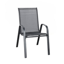 Load image into Gallery viewer, Brooke 5 piece black bistro set with foot stools
