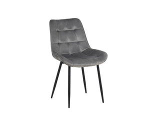 Erica Plush Velvet Comfort Dining Chairs - Set of 4