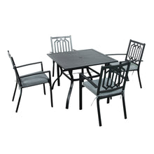 Load image into Gallery viewer, Chorley 4 Seat Dining Set with Grey cushions
