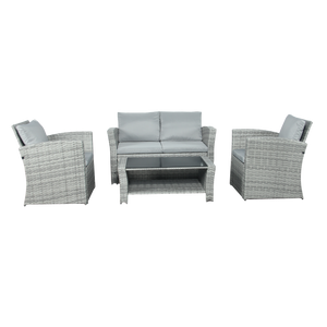 The Wilmslow 4 Seat Rattan Sofa Lounge Set