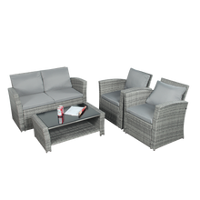 Load image into Gallery viewer, The Wilmslow 4 Seat Rattan Sofa Lounge Set
