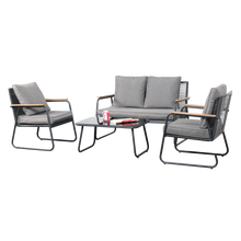Load image into Gallery viewer, Kendal modern 4 Piece Garden Rattan Set
