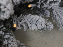 Load image into Gallery viewer, 270cm Premium Mixed branch pre-lit Snow filled Christmas Garland - with timer
