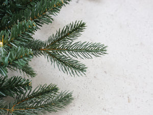 270cm Premium Mixed branch prelit Green Christmas Garland - with timer