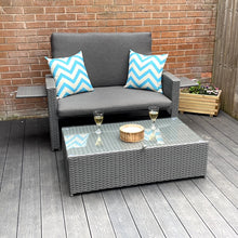 Load image into Gallery viewer, Oasis 2 Seater Garden Patio Outdoor Rattan Furniture Sofa Sun Lounger Daybed

