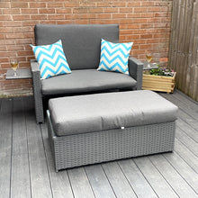 Load image into Gallery viewer, Oasis 2 Seater Garden Patio Outdoor Rattan Furniture Sofa Sun Lounger Daybed
