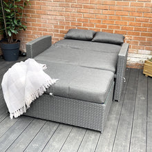 Load image into Gallery viewer, Oasis 2 Seater Garden Patio Outdoor Rattan Furniture Sofa Sun Lounger Daybed
