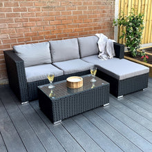 Load image into Gallery viewer, The Dunham 4 Seat Corner Rattan Set
