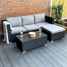 Load image into Gallery viewer, The Dunham 4 Seat Corner Rattan Set
