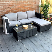 Load image into Gallery viewer, The Dunham 4 Seat Corner Rattan Set
