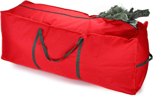 Christmas Xmas Tree Decoration Zip Up Sack Fabric Storage Bag