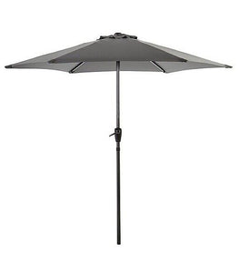 Garden Grey 2m Parasol Umbrella Parasol, Crank Handle Patio