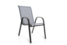 Load image into Gallery viewer, The Rufford - Black and Grey Metal 6 Seat Garden Dining Set
