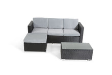 Load image into Gallery viewer, The Dunham 4 Seat Corner Rattan Set
