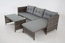 Load image into Gallery viewer, The Riverside Grey Corner Rattan Set
