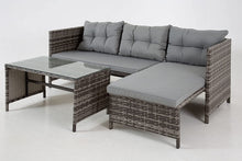 Load image into Gallery viewer, The Riverside Grey Corner Rattan Set
