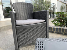 Load image into Gallery viewer, Folia Rattan effect 2 seat bistro set
