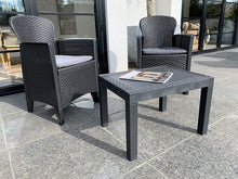 Load image into Gallery viewer, Folia Rattan effect 2 seat bistro set
