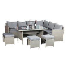Load image into Gallery viewer, The Knutsford 9 Seat Corner Rattan Dining Set
