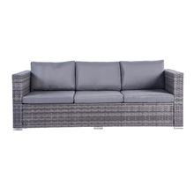 Load image into Gallery viewer, Dunham Grey 4 Seat Rattan Sofa Set with Coffee Table
