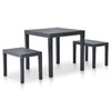 The Timor 2 Seat Dining Set including bench seating